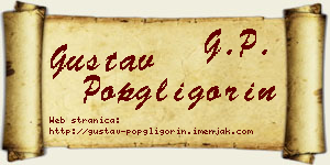 Gustav Popgligorin vizit kartica